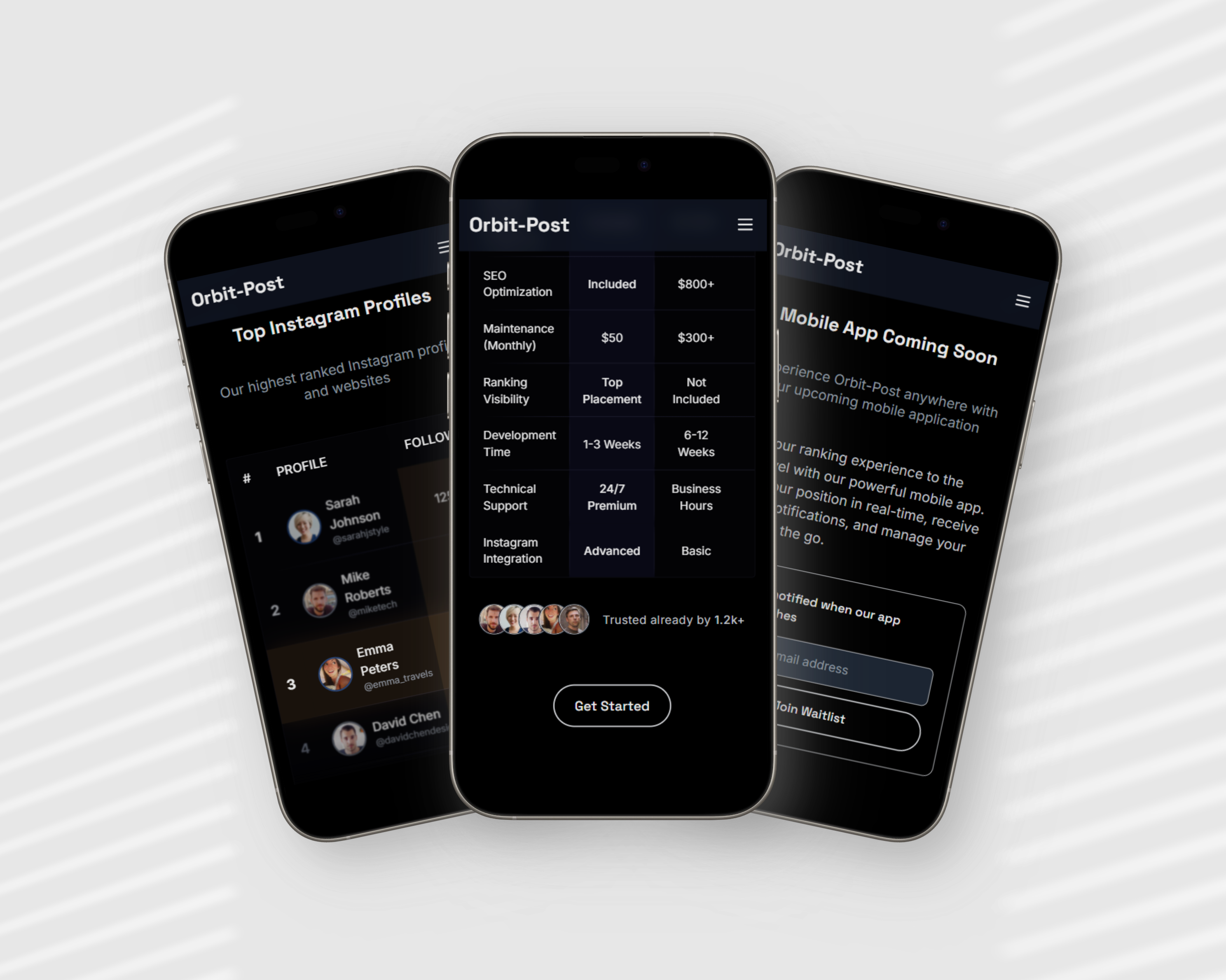 Orbit-Post Mobile App Preview